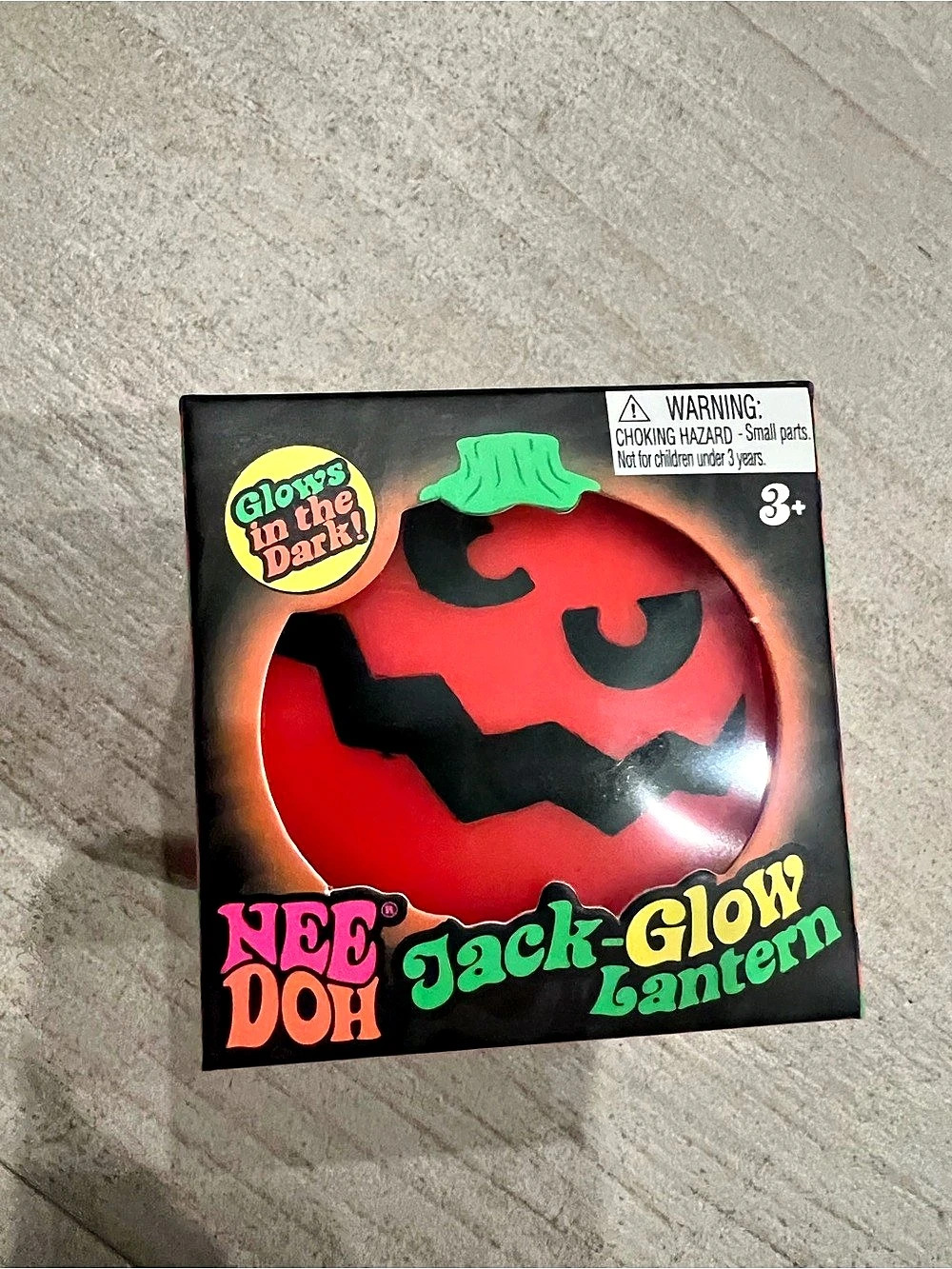 🎃Viral Schylling NeeDoh Jack-Glow Lantern Glow-in-the-Dark Sensory Toy